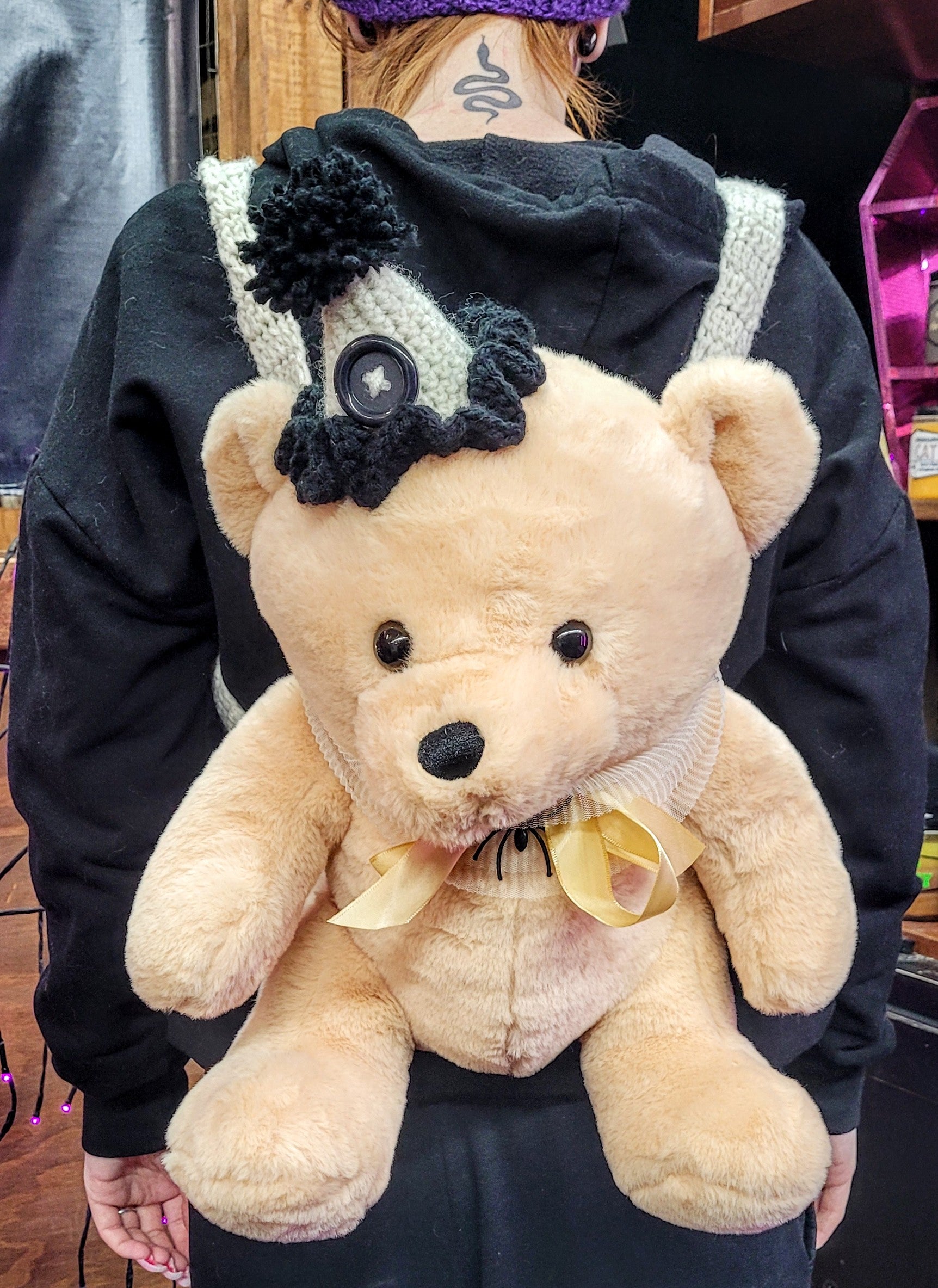Teddy bear back pack