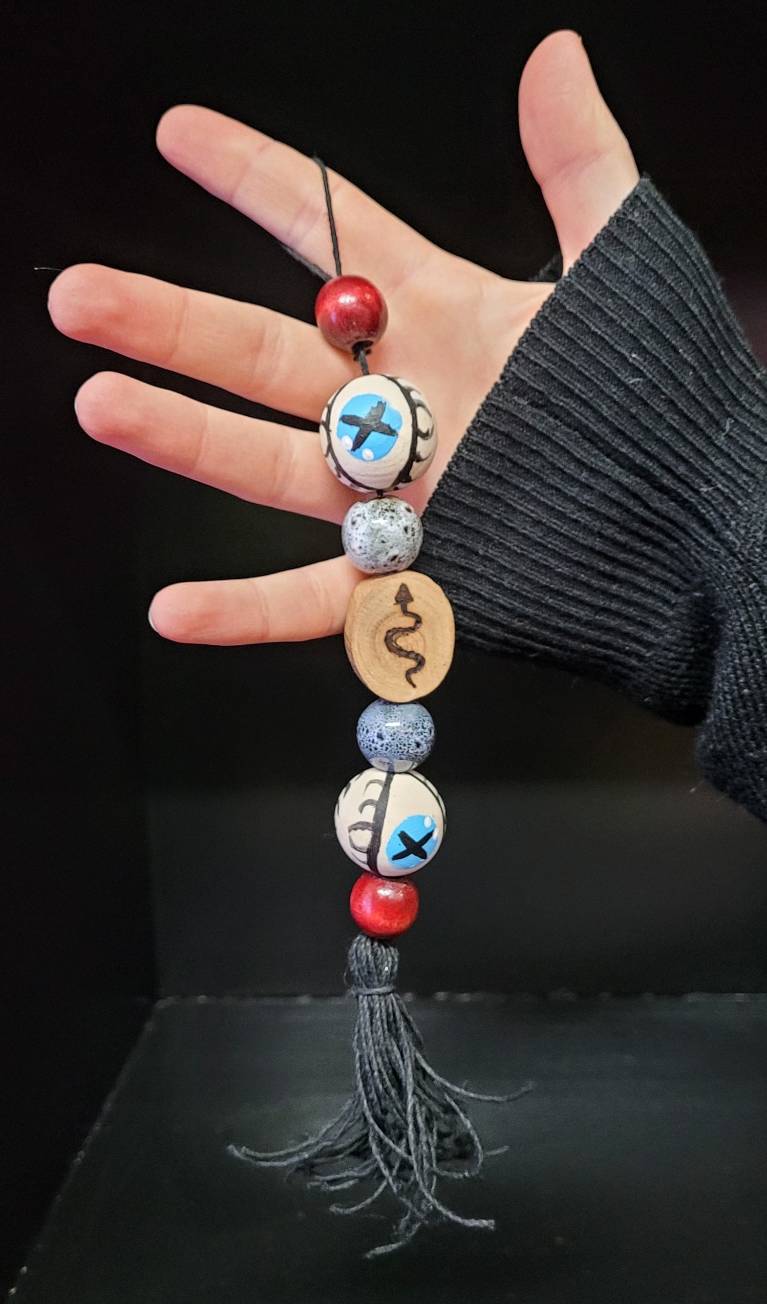 Wicked eye tassels