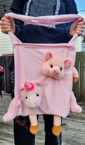 Stuffed animal tote bag